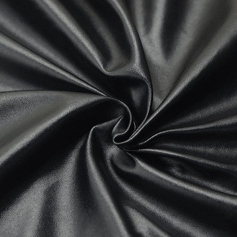 Butarfe Faux Leather Sheets 2 Yards 54"" x 72 ""Black Vinyl Fabric Upholstery 1.0mm Thick Soft PU Leather Synthetic Material by The Yard for Sofa Bags Chairs Car Seats DIY Sewing (Pebbled Pattern) - Image 4